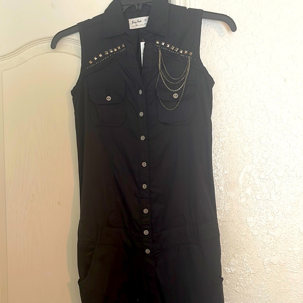 NWT Black Size Medium Jumpsuit By Pauline Poplin